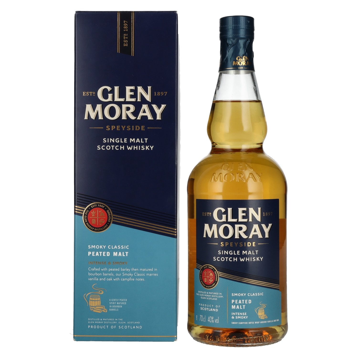 Glen Moray Classic Single Malt Scotch - Whiskey - Premium quality