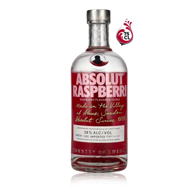 Vodka Absolut Raspberri – 75 cl – 38 % vol