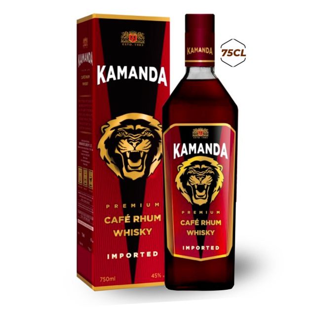 Whisky Kamanda Premium – Rhum Café – 75cl – 45% Vol.